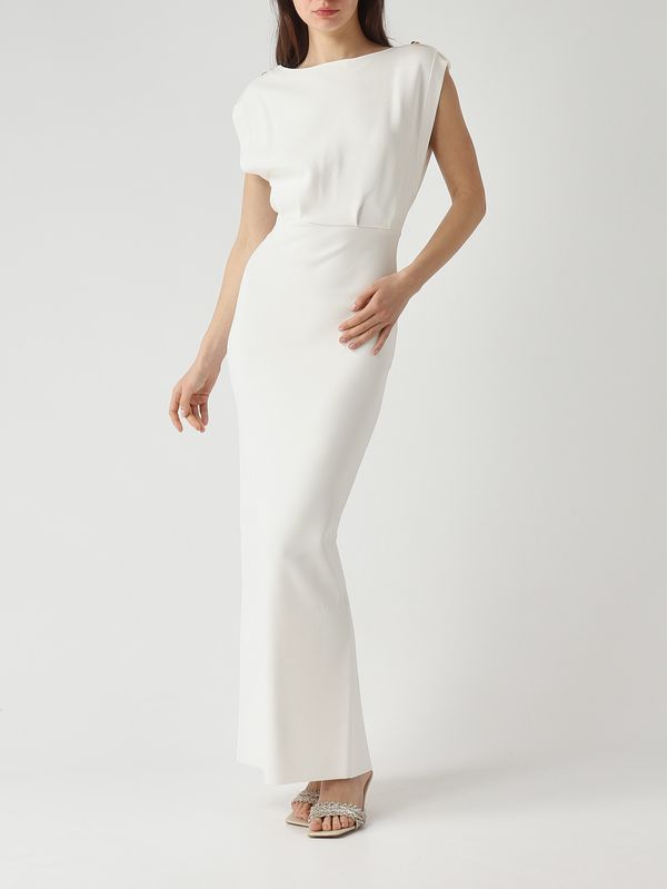 Elisabetta Franchi Women's knit dress - Ivory | Caposerio.com