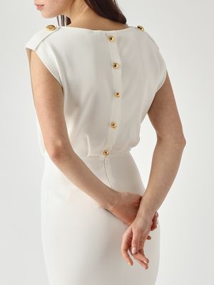 5. Damen-Strickkleid Elfenbein