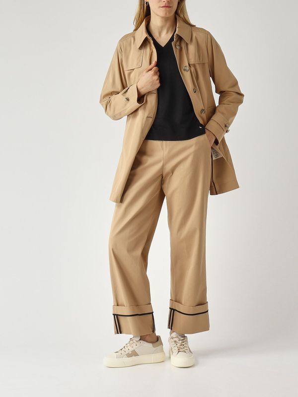 2. Cabán de mujer de algodón Camello Herno gc000567d13238