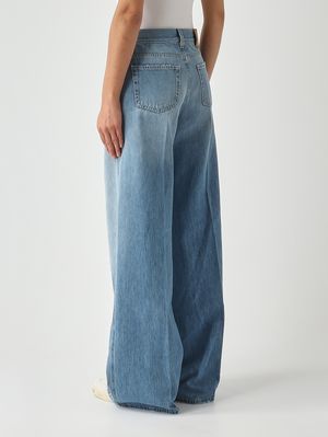 4. Damenjeans aus Baumwolle Mittlerer Denim