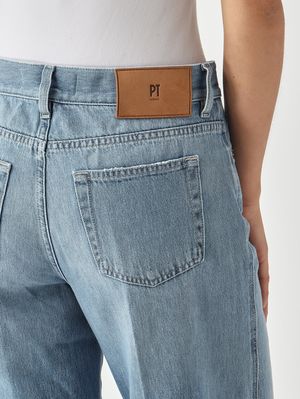 5. Damenjeans aus Baumwolle Mittlerer Denim