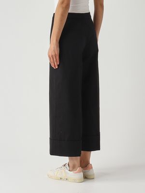 4. Pantalone donna in cotone stretch Nero