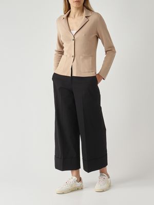 2. Pantalone donna in cotone stretch Nero