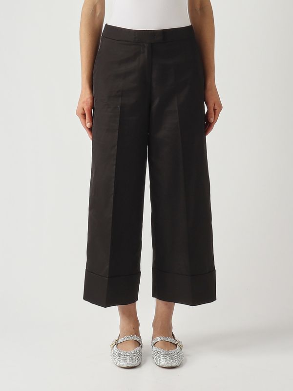 1. Pantalón de mujer de algodón y viscosa. Negro PT Torino cdvsttz00stdsd84
