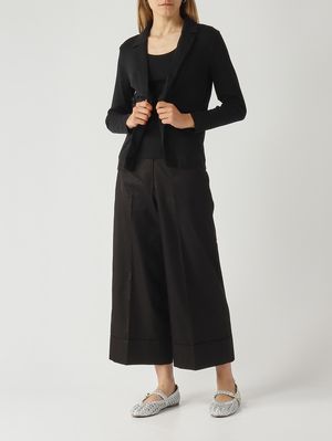 2. Pantalón de mujer de algodón y viscosa. Negro