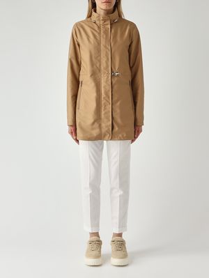 1. New Virginia women's nylon coat Cappuccino