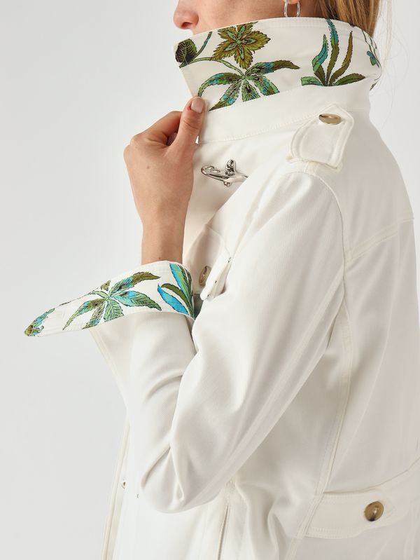 5. Chemise-veste pour femme en coton stretch Neige Fay naw0452317sycz