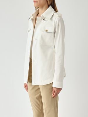 3. Chemise-veste pour femme en coton stretch Neige