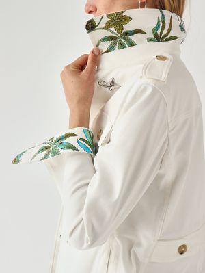 5. Chemise-veste pour femme en coton stretch Neige