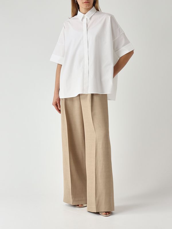2. Women's stretch cotton shirt White Fay ncwa552552szgr