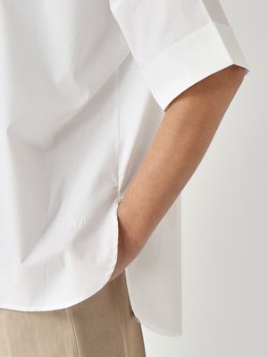 5. Women's stretch cotton shirt White