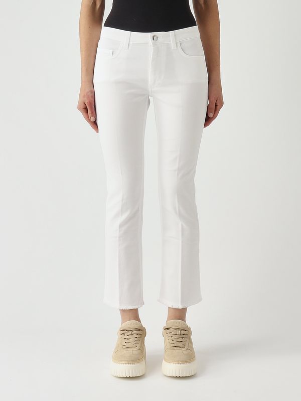 1. Women's stretch cotton trousers White Fay ntw8252505tqvr