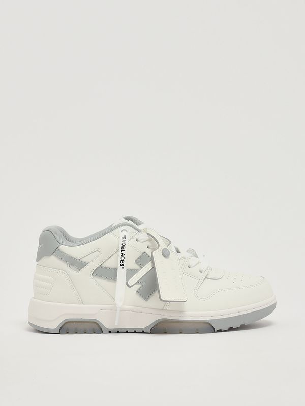 1. Men's Out Of Office leather sneakers White-Grey Off-White omia189c99lea019