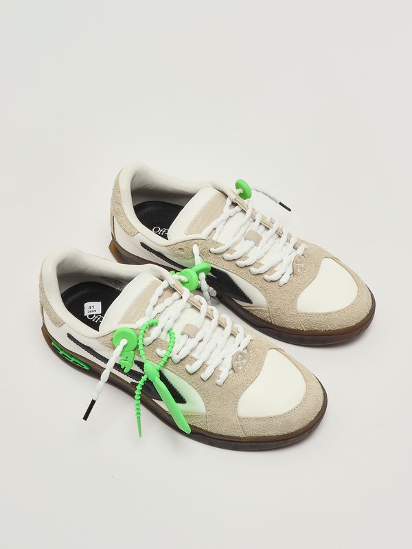 2. Sneakers homme New Slim en cuir Blanc-Sable Off-White omia2als26fab002