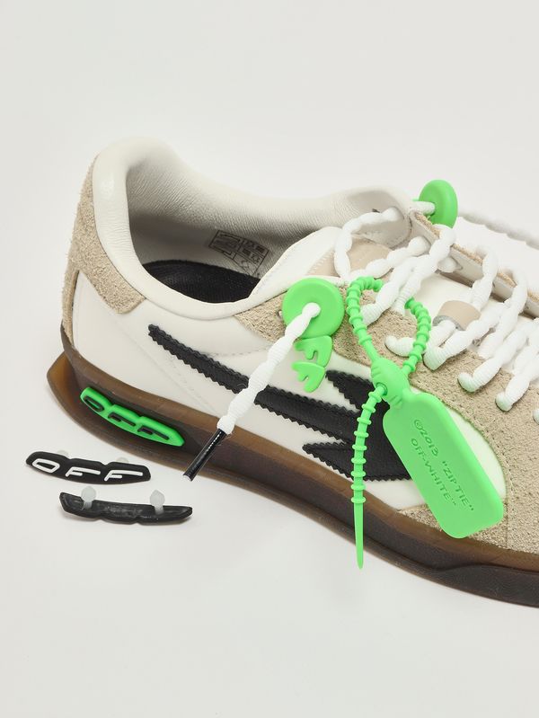 5. Sneakers homme New Slim en cuir Blanc-Sable Off-White omia2als26fab002
