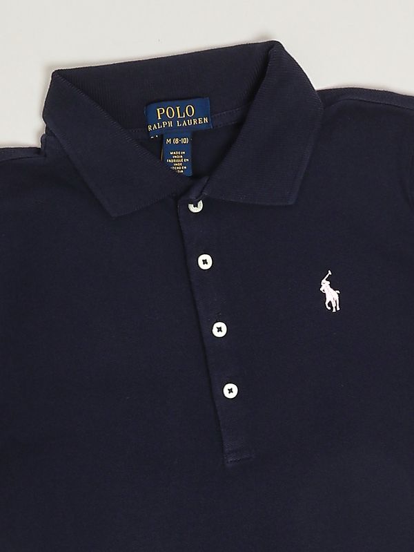 3. Polo bambina in cotone Blu Polo Ralph Lauren 313573242