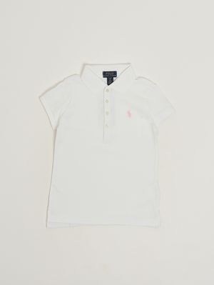 1. Polo bambina in cotone Bianco