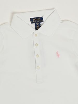 3. Polo bambina in cotone Bianco
