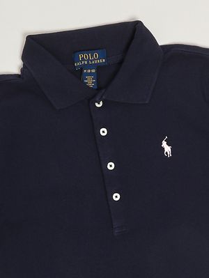 3. Polo bambina in cotone Blu