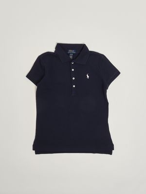 1. Polo bambina in cotone Blu
