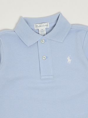 3. Cotton polo shirt for newborns Sky-blue