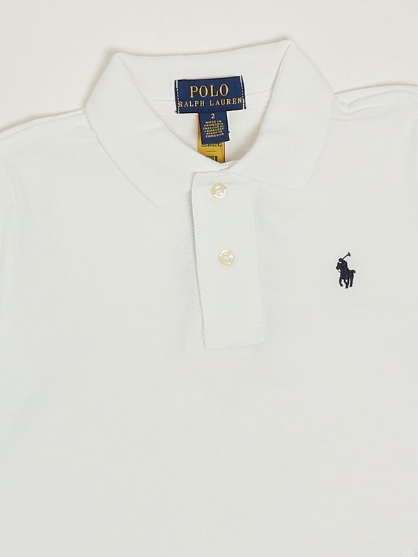 3. Boys' cotton polo shirt White Polo Ralph Lauren 322603252