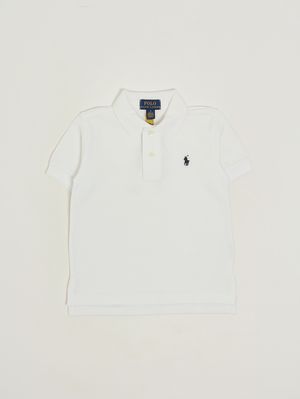 1. Boys' cotton polo shirt White
