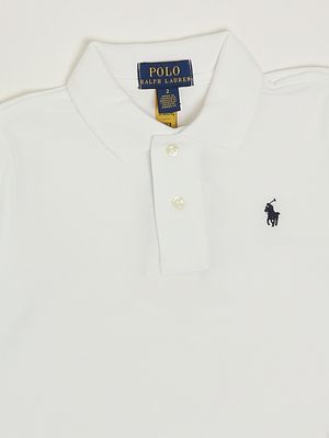 3. Boys' cotton polo shirt White