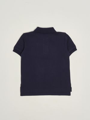 2. Boys' cotton polo shirt Blue