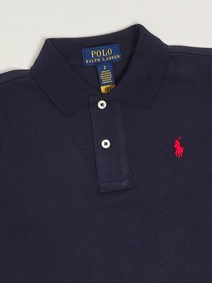 3. Boys' cotton polo shirt Blue