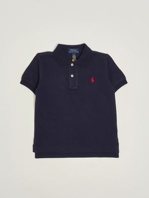 1. Boys' cotton polo shirt Blue