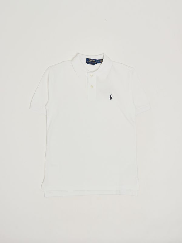 Boys' classic-fit cotton polo shirt White Polo Ralph Lauren