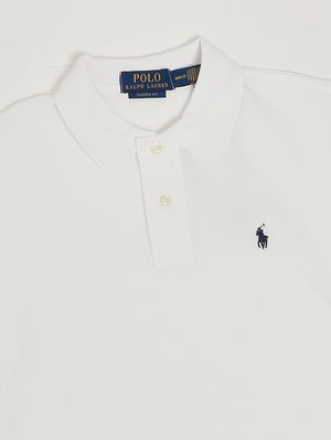 3. Boys' classic-fit cotton polo shirt White