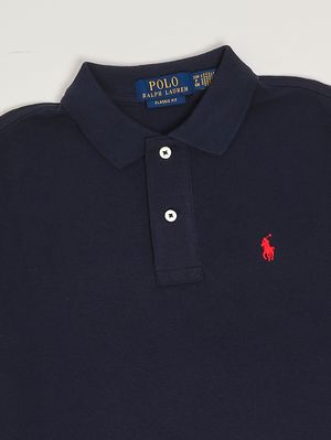 3. Boys' classic-fit cotton polo shirt Blue