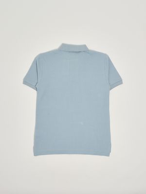 2. Boys' cotton polo shirt Powder Blue