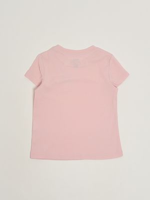 2. Mädchen-T-Shirt aus Baumwolle Rosa