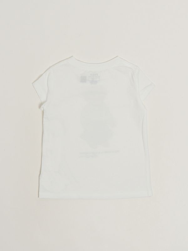 2. Camiseta de niña de algodón Blanco Polo Ralph Lauren 312a98403