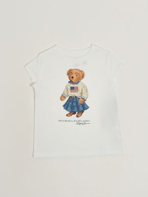 1. Camiseta de niña de algodón Blanco