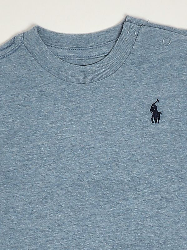 3. T-shirt neonato in cotone Ceruleo Polo Ralph Lauren 320832904
