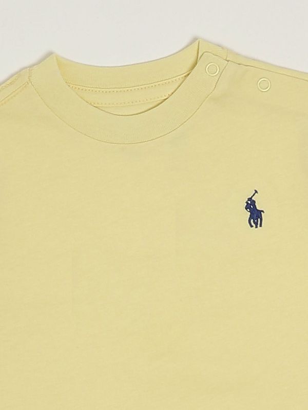 3. T-shirt neonato in cotone Giallo Polo Ralph Lauren 320832904