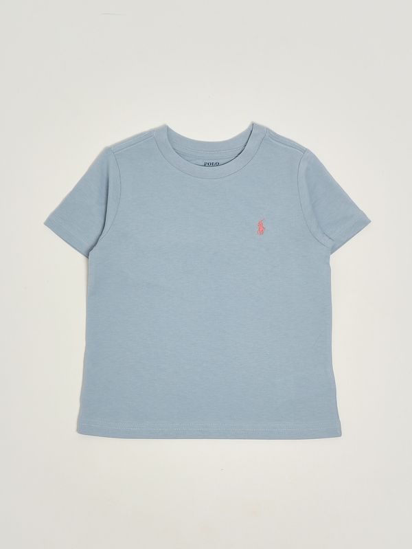 1. Boys' cotton T-shirt Powder Blue Polo Ralph Lauren 322832904