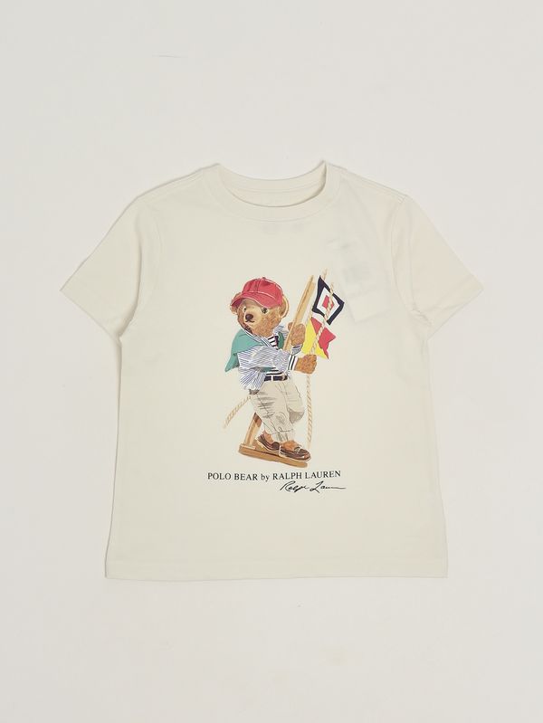 1. Camiseta de algodón para niño Blanco Polo Ralph Lauren 322a12428