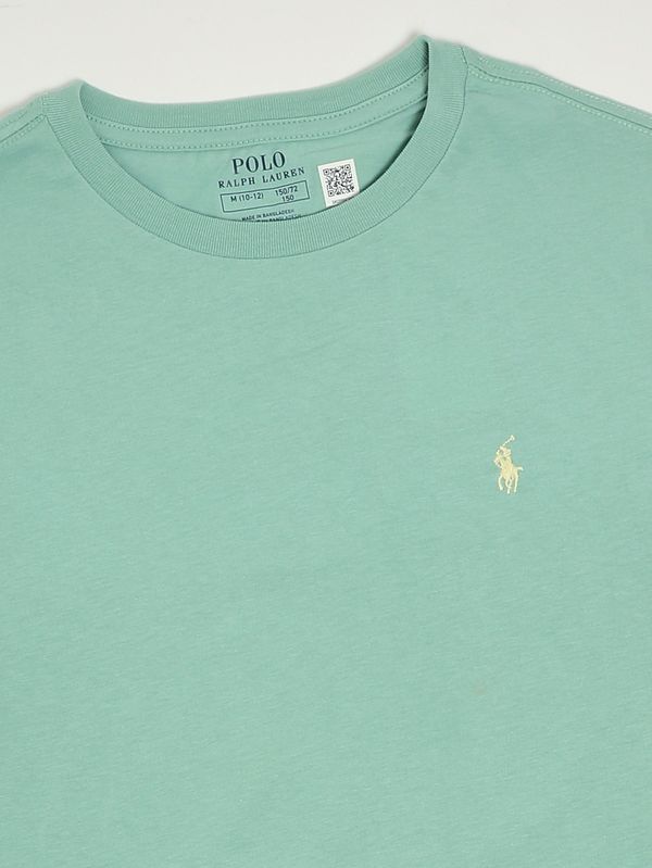 3. T-shirt bambino in cotone Verde Acqua Polo Ralph Lauren 323832904