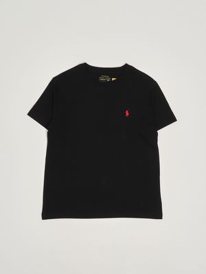 1. T-shirt en coton pour garçon Noir