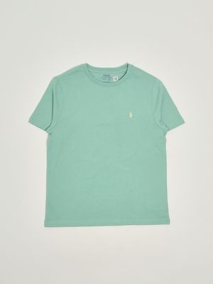 1. T-shirt en coton pour garçon Vert d'eau