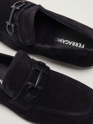 4. Mocassino uomo Foster in pelle scamosciata Blu Navy