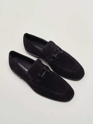 2. Mocassino uomo Foster in pelle scamosciata Blu Navy