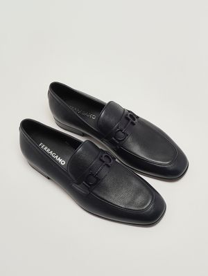 2. Herren-Mokassin Balty aus genarbtem Leder Marineblau