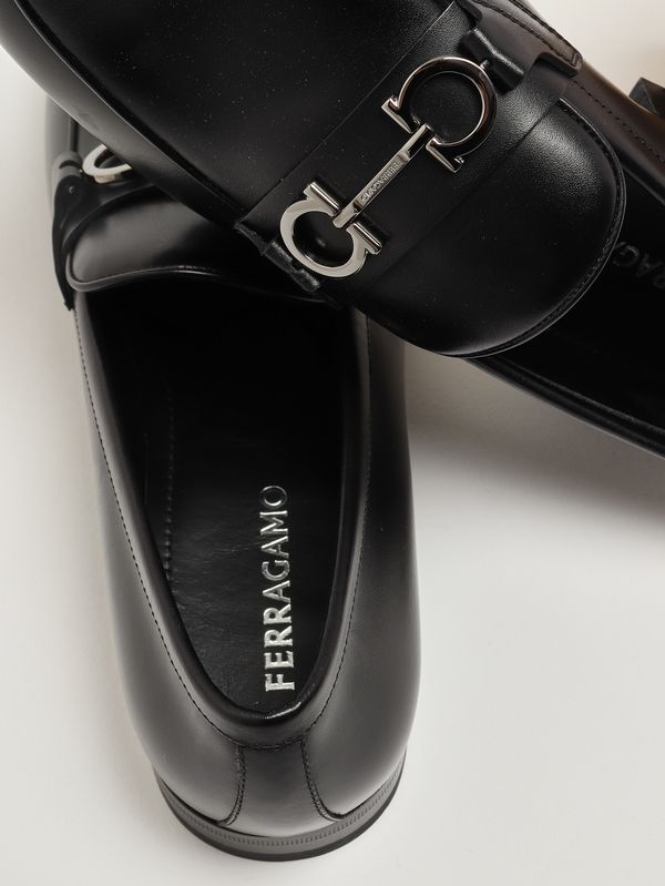 4. Mocassin homme Balty en cuir Noir Ferragamo 029268778978