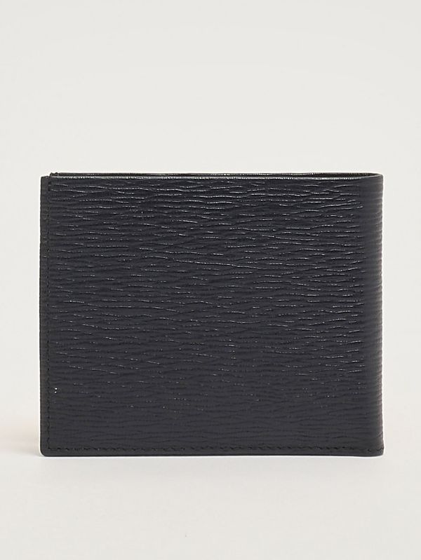 2. Revival men's hammered leather wallet Dark Blue Ferragamo 66a063744850